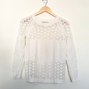 White Lacy Sweater